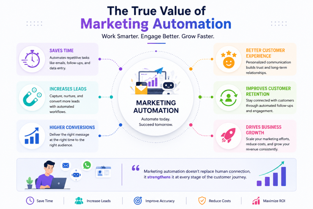 Benefits of Marketing Automation for Indian Businesses infographic