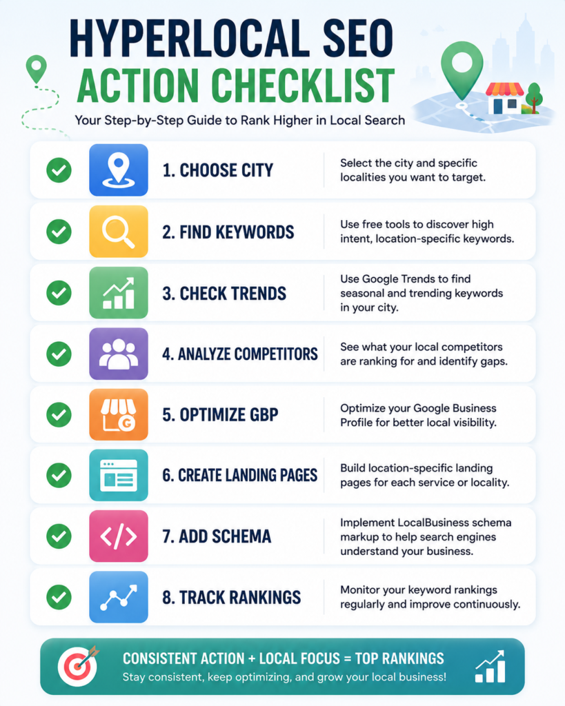 Hyperlocal Keyword Research Action Checklist for Indian Cities